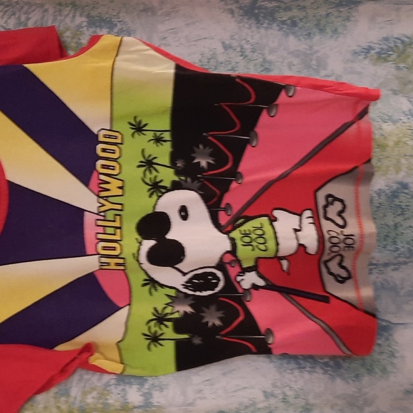 Peanuts Snoopy Hollywood Joe Cool t shirt size xl Y2k - Picture 2 of 7